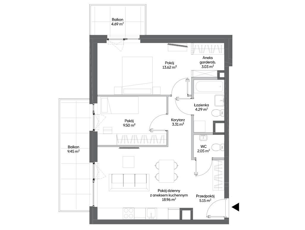 Apartment in Warszawa, Raków, Włochy - Widok 4