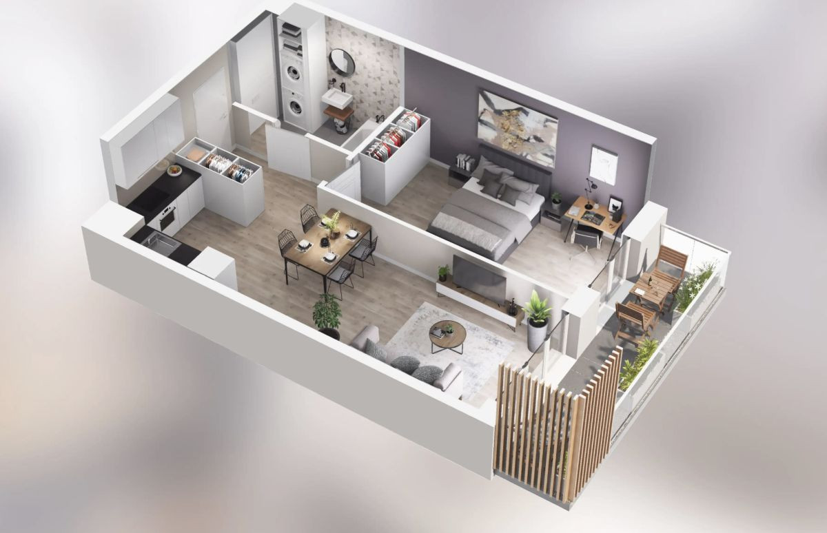 Apartment in Katowice, Kolonia Agnieszki, Wełnowiec-Józefowiec - Widok 2