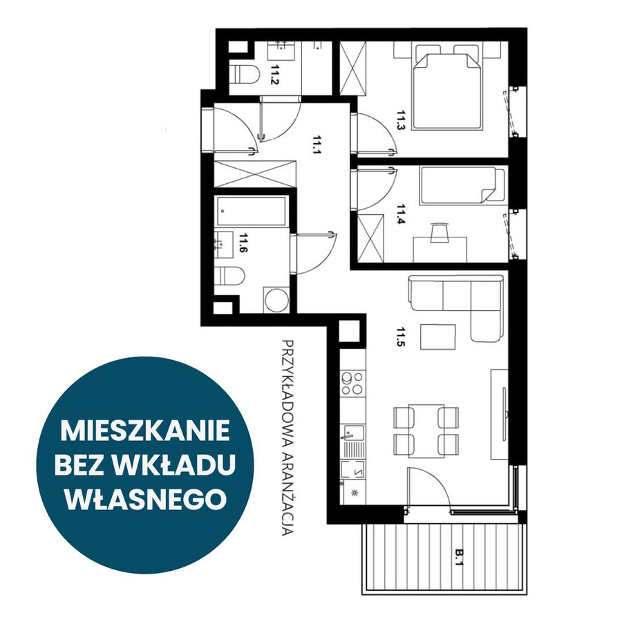 Mieszkanie – Gliwice, Ligota Zabrska - Widok 4