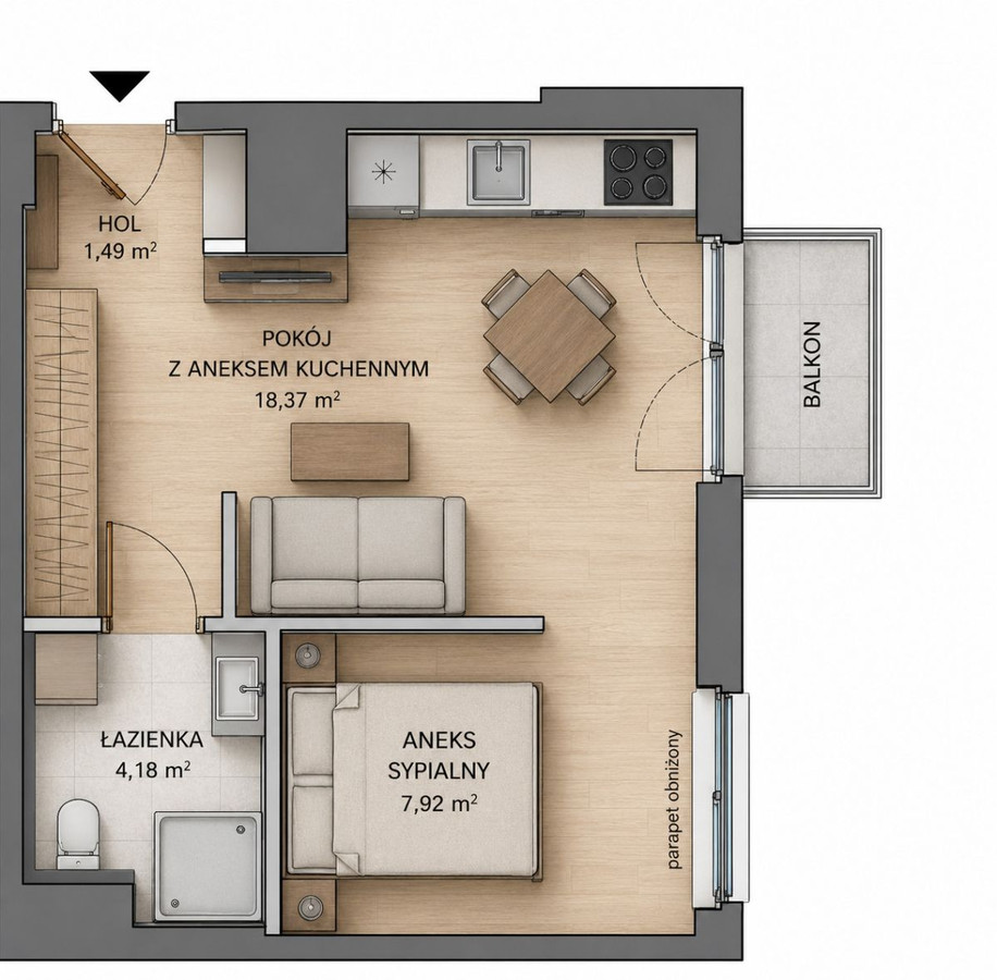Apartment in Gdańsk, Garnizon, Wrzeszcz Górny - Widok 2