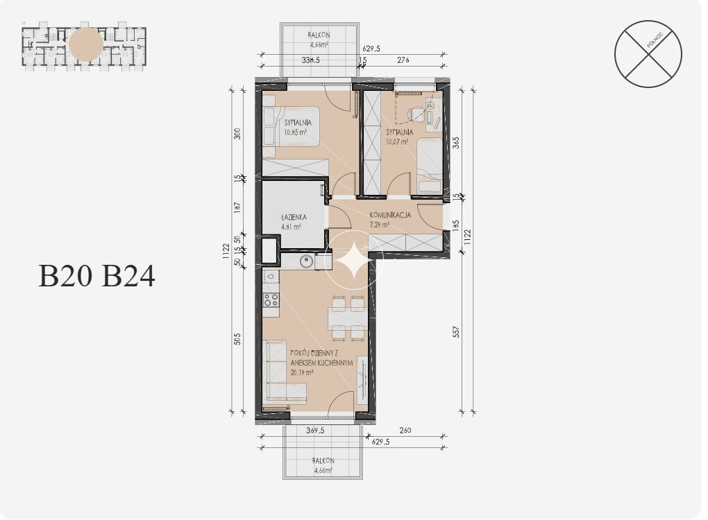 Apartment in Radomsko, powiat radomszczański - Widok 3