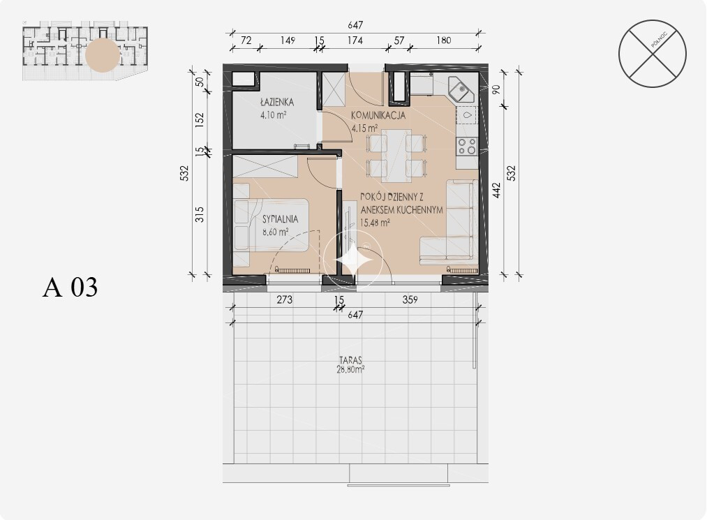 Apartment in Radomsko, powiat radomszczański - Widok 4