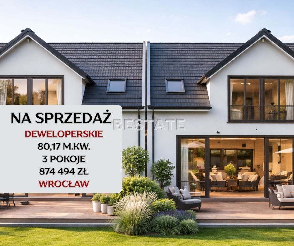 Bliźniak 80m2,dweloperskie, garaż, miejsce post