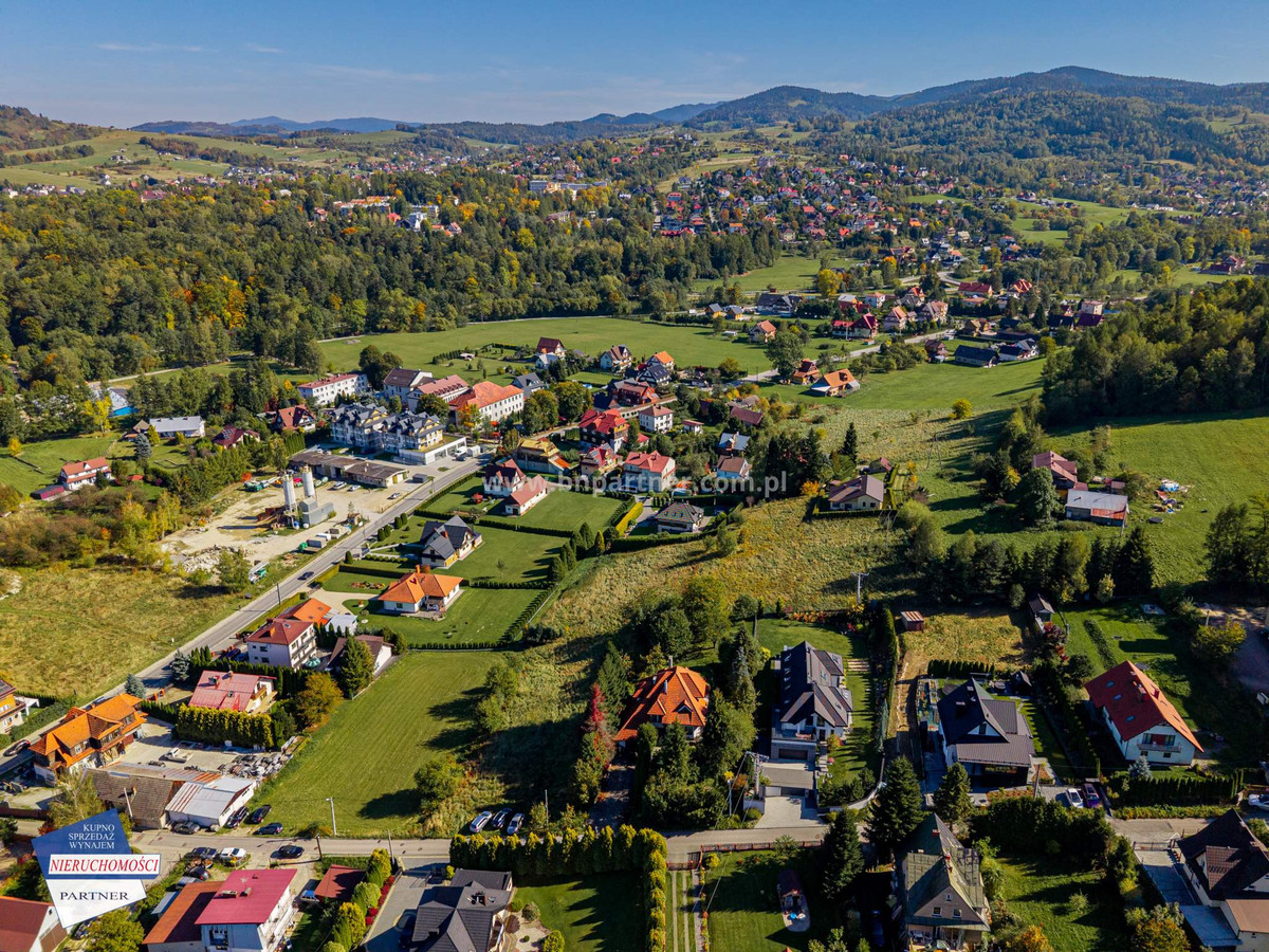 Działka budowlana w Rabce-Zdroju 1720 m², blisko centrum, wszystkie media - Widok 2