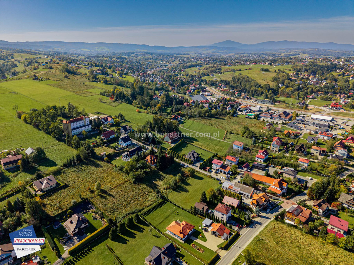 Działka budowlana w Rabce-Zdroju 1720 m², blisko centrum, wszystkie media - Widok 3