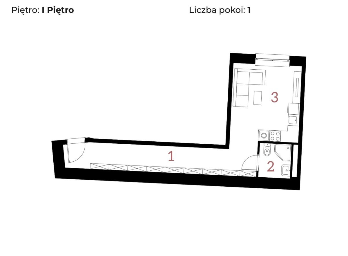 Mieszkanie – Kraków, Stare Podgórze, Podgórze - Widok 2