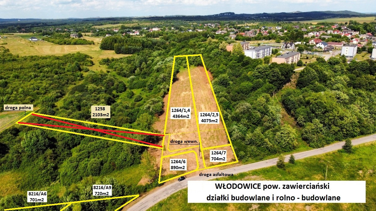 Jura tania działka rolno-budowlana (plan) 4075 m² tylko 149.000zł - Więcej