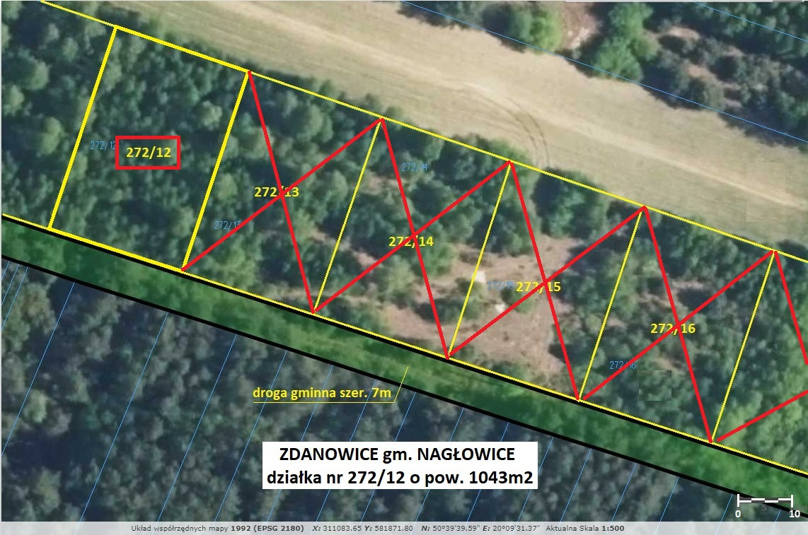 Tania działka rekreacyjna (plan)1043 m² tylko 52.900 zł (brutto z 23% VAT) - Widok 5
