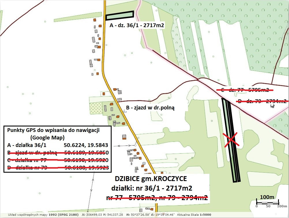Jura tania działka rolno-budowlana (plan) 2717 m² tylko 62.500zł - Widok 5