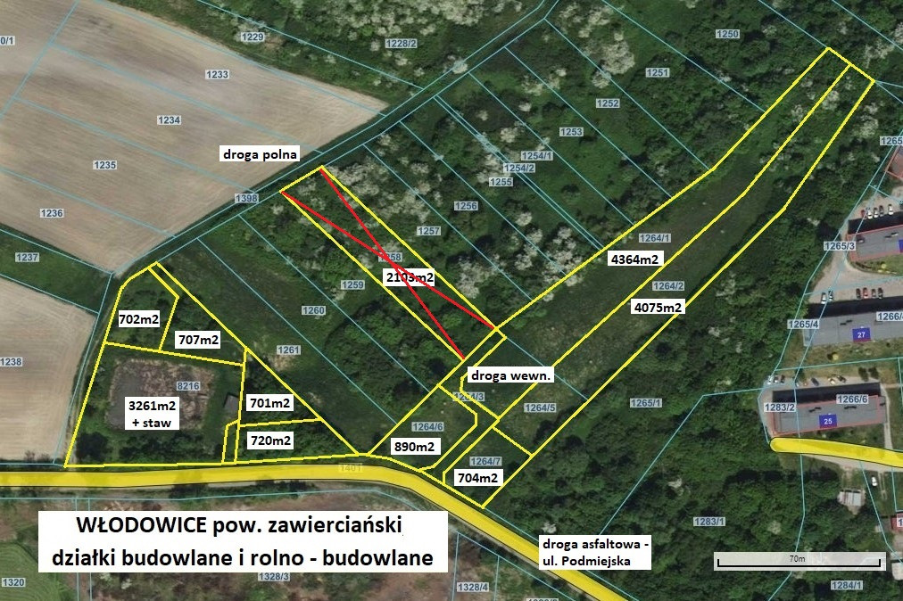Jura tania działka budowlana (plan) 704 m² tylko 79.900zł (brutto z 23% VAT) - Widok 5