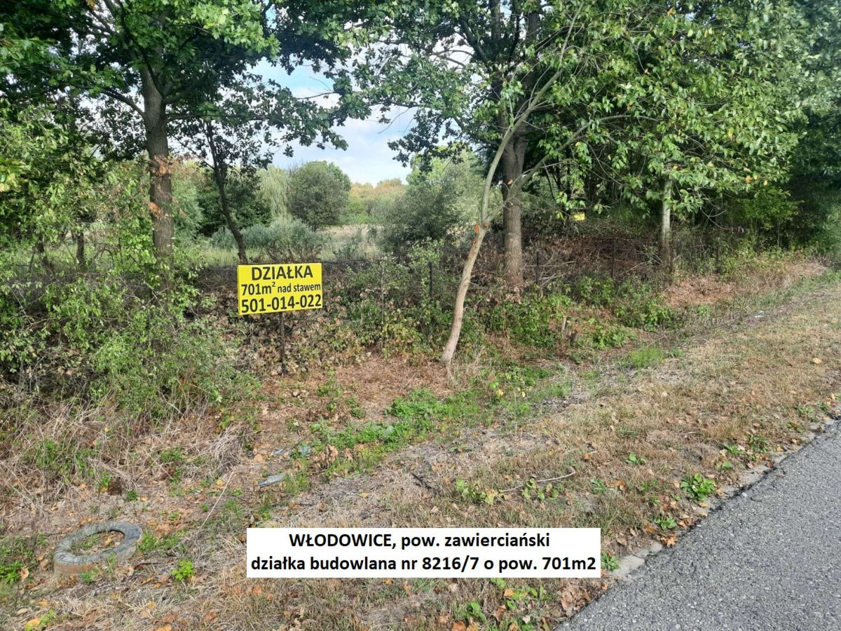 Jura tania działka budowlana (plan) 701 m² nad stawem cena tylko 49.900zł - Widok 2