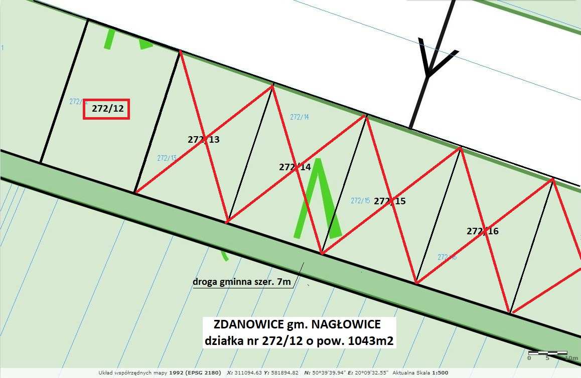 Tania działka rekreacyjna (plan)1043 m² tylko 52.900 zł (brutto z 23% VAT) - Widok 6