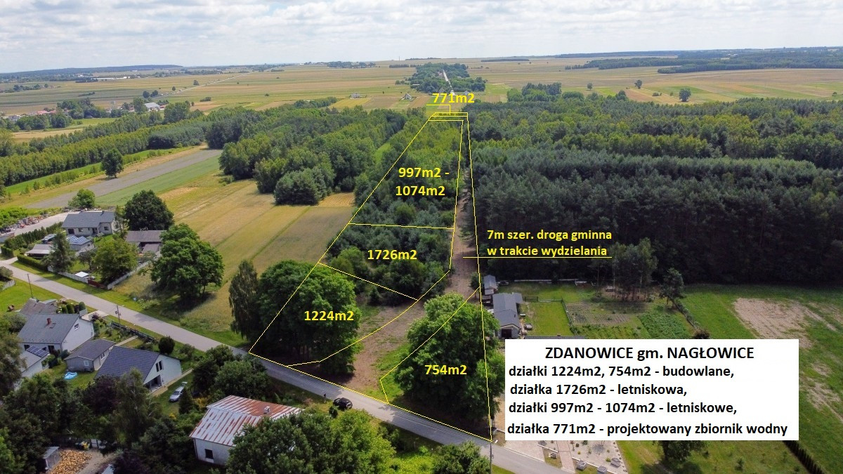 Tania działka rekreacyjna (plan)1043 m² tylko 52.900 zł (brutto z 23% VAT) - Widok 4