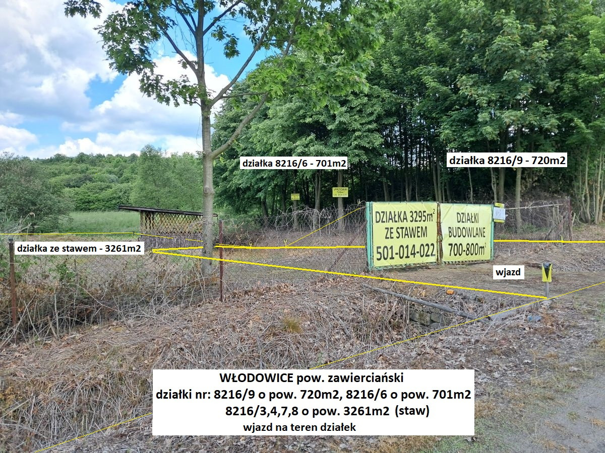 Tania działka budowlana (plan) 701 m² tylko 59.900zł (brutto z 23% VAT) - Widok 3