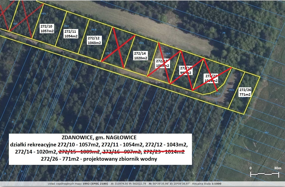 Tania działka rekreacyjna 1020 m² tylko 49.900 zł (brutto z 23% VAT) - Widok 6