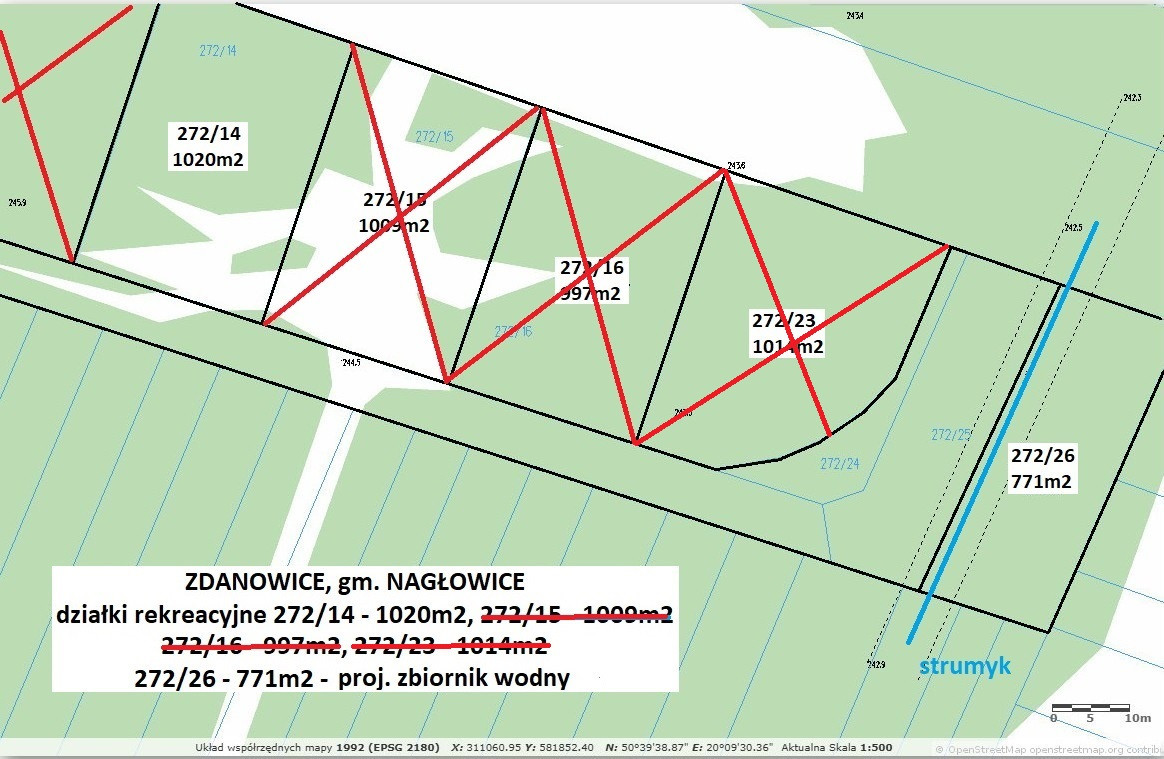 Tania działka rekreacyjna 1020 m² tylko 49.900 zł (brutto z 23% VAT) - Widok 5