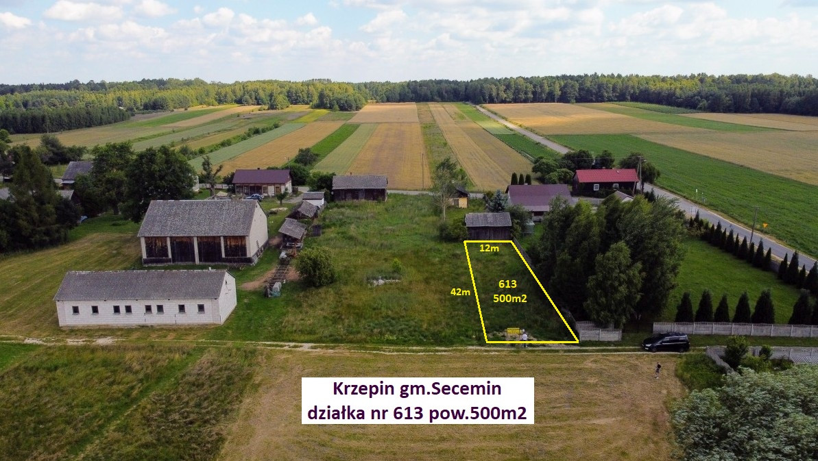Najtańsza działka budowlana (plan) 500 m² cena tylko 22.900zł - Widok 3