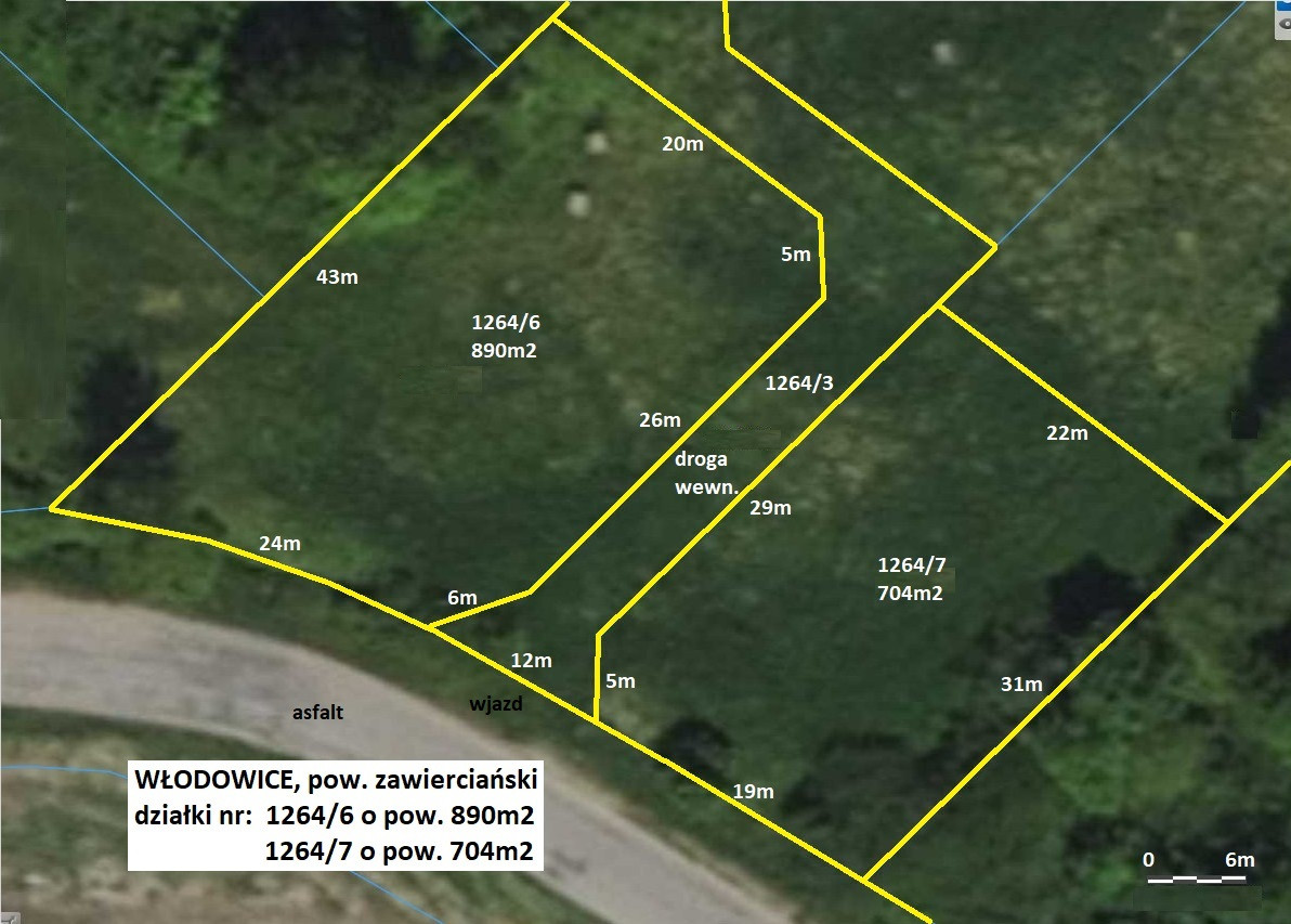 Jura tania działka budowlana (plan) 704 m² tylko 79.900zł (brutto z 23% VAT) - Widok 3