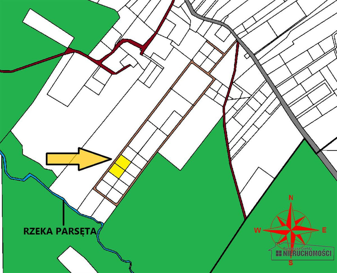 Działki budowlane blisko lasu i rzeki Parsęty - Widok 4