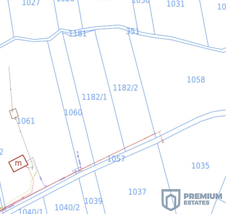 Działka budowlano rolna 1 795 m², Trąbki - Więcej