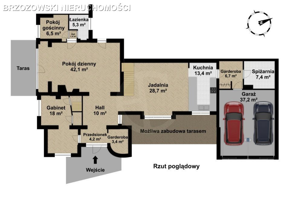 Wawer, dom 230 m2, działka 1184 m2, do remontu