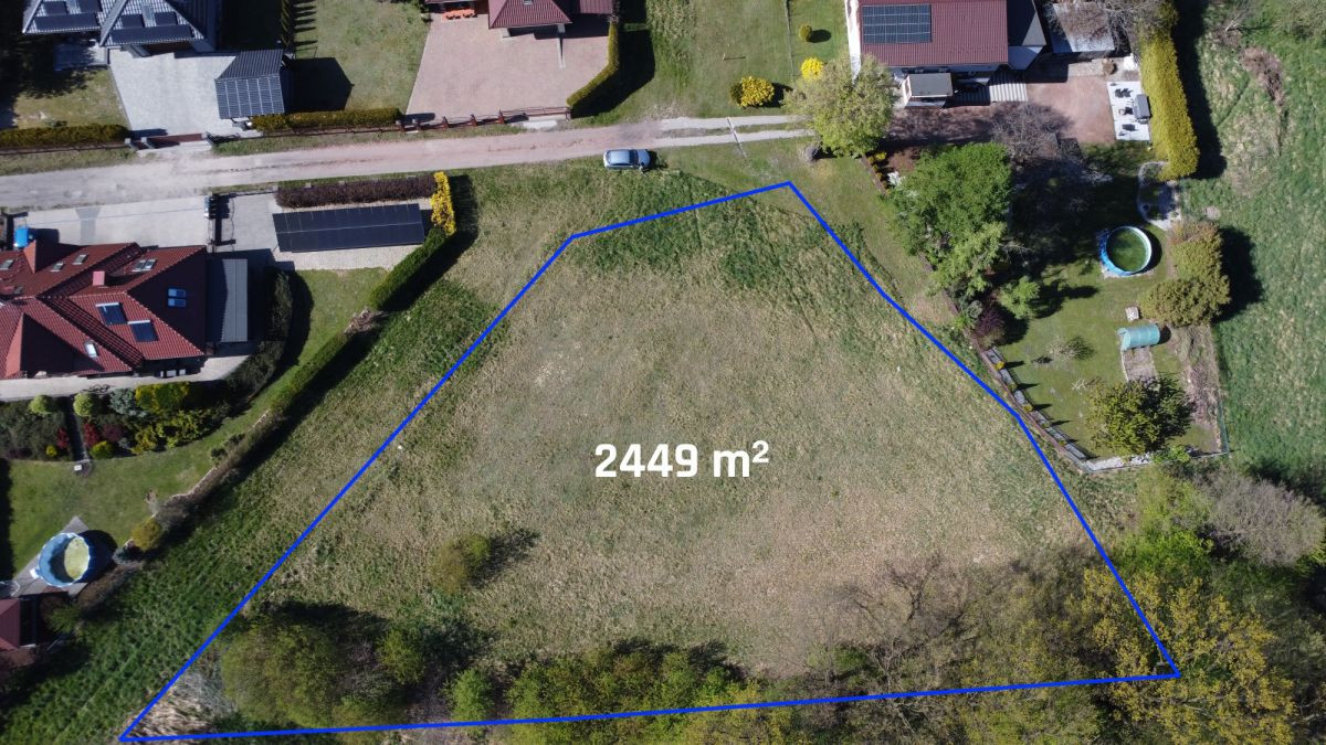 Przestronna działka 2449 m²|Zabudowa jednorodzinna - Widok 3