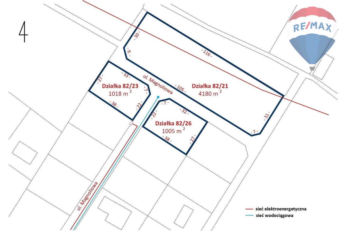 Działka budowlana 1018 m², Benenard, gm. Jaktorów - Widok 4