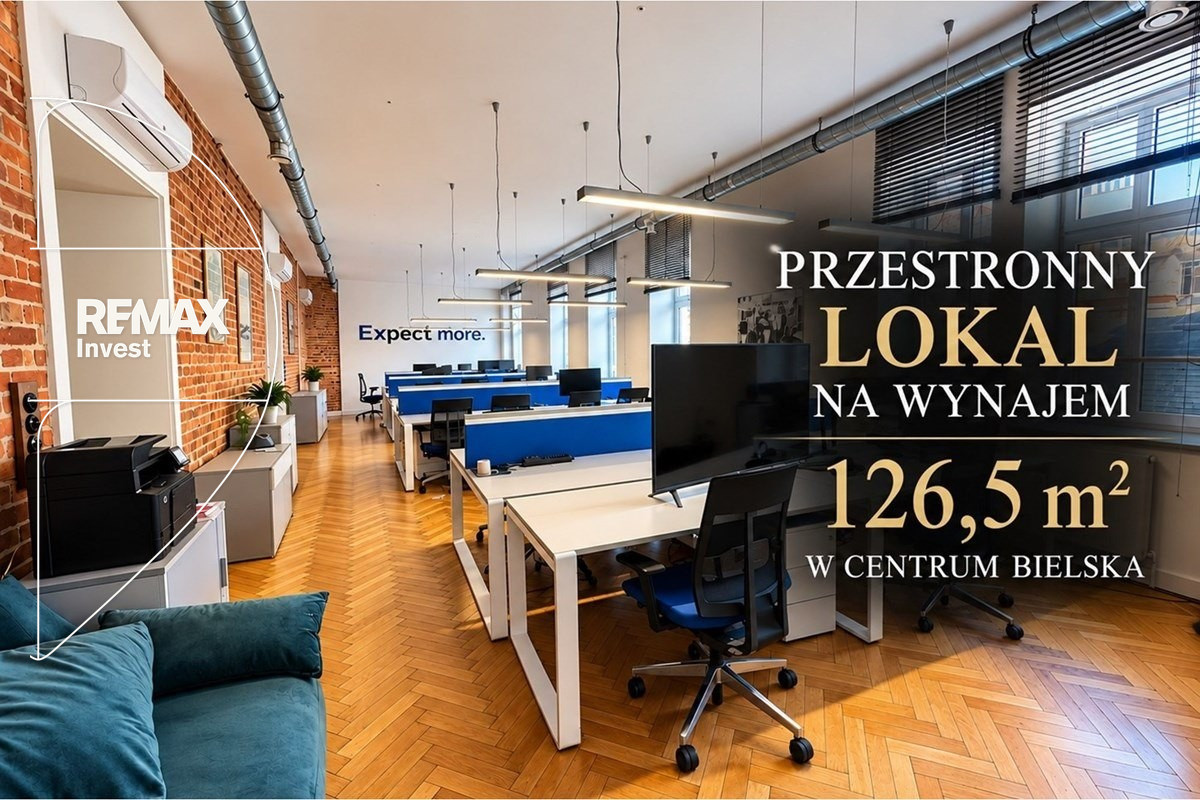 Przestronny lokal 126,5m² w centrum Bielska