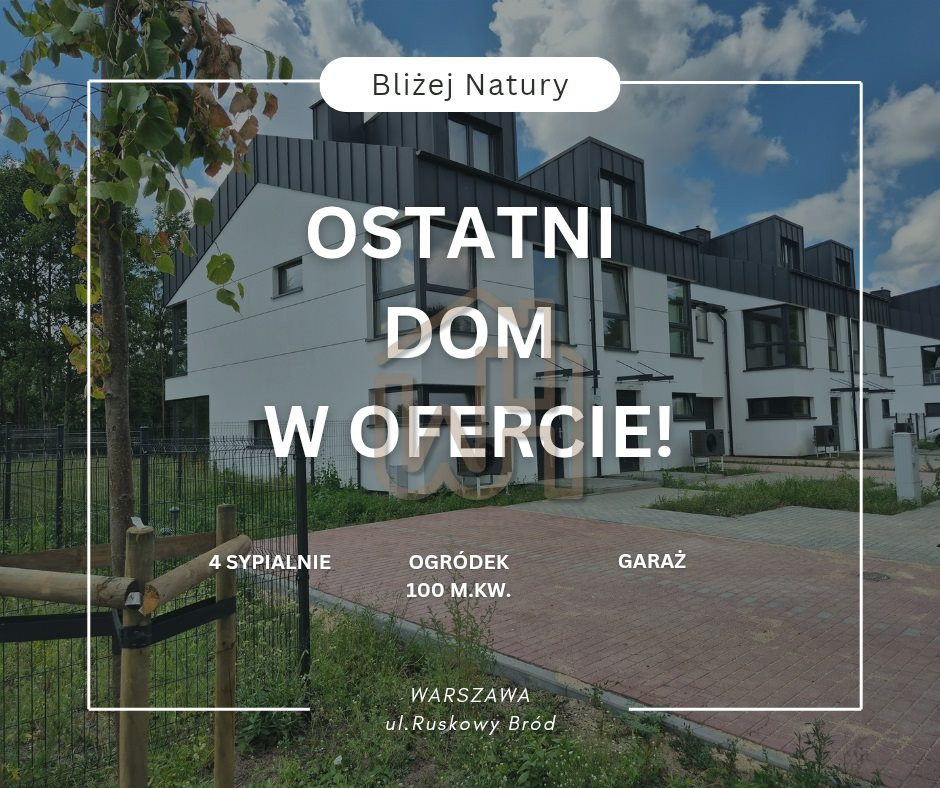 OSTATNI DOM! Dom 168 m²+ogródek - prowizja 0%