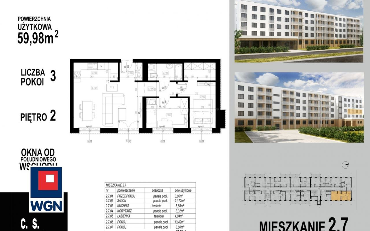 Apartment in Głogów, Brzostów - Widok 2