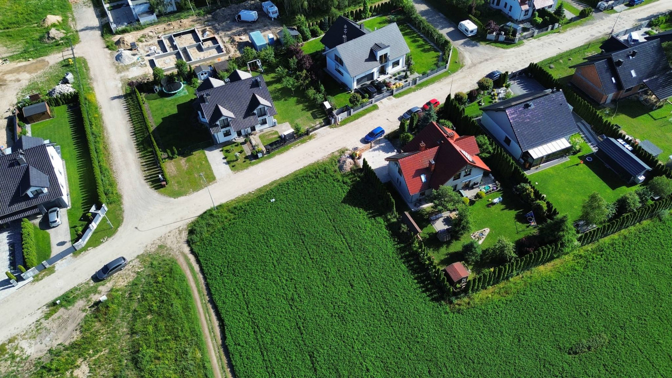 Działka budowlana, pełne media, MPZP, 1036 m² - Widok 2