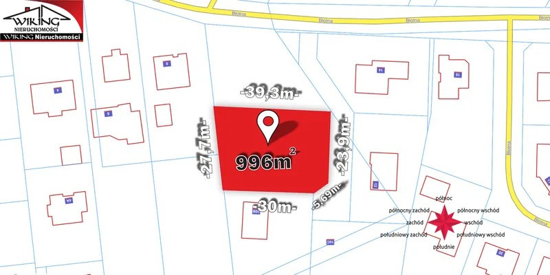 Uzbrojona działka budowlana 996 m² – Gortatowo | MPZP - Widok 5