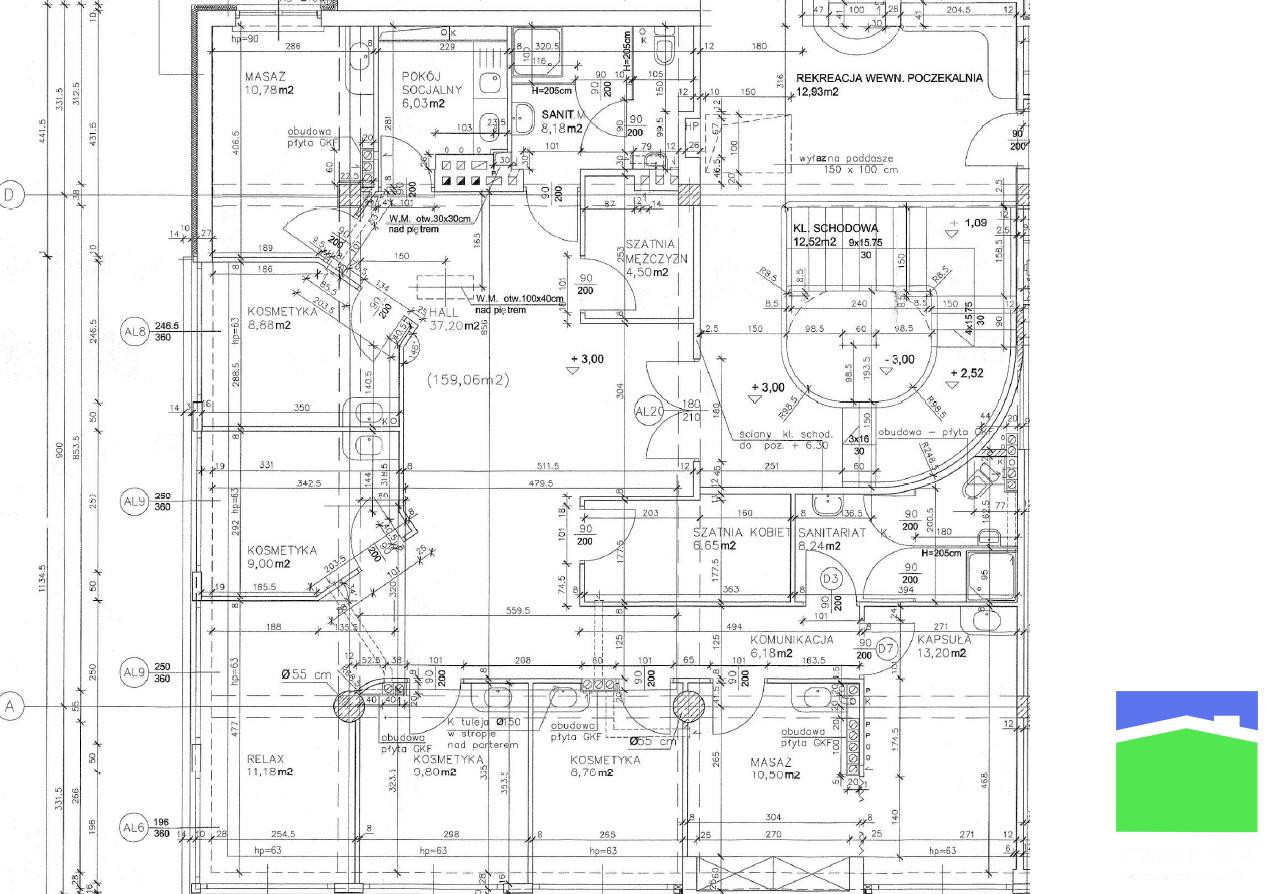 Centrum - gabinety do wynajęcia na I p. 160 m² - Widok 2