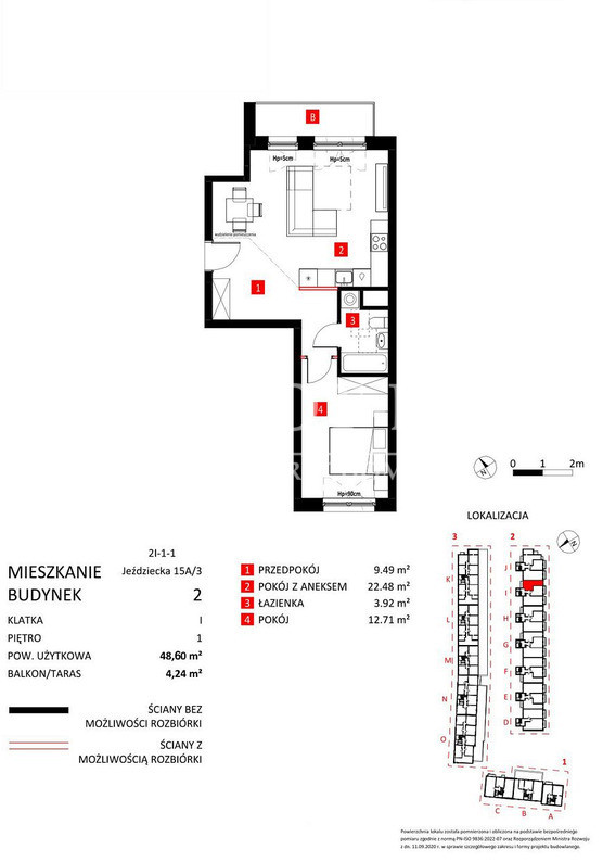 Mieszkanie – Wrocław, Krzyki - Widok 2