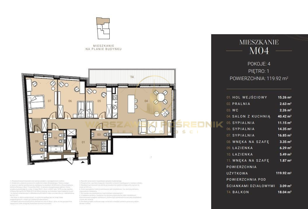Apartment in Warszawa, Królikarnia, Mokotów - Widok 4
