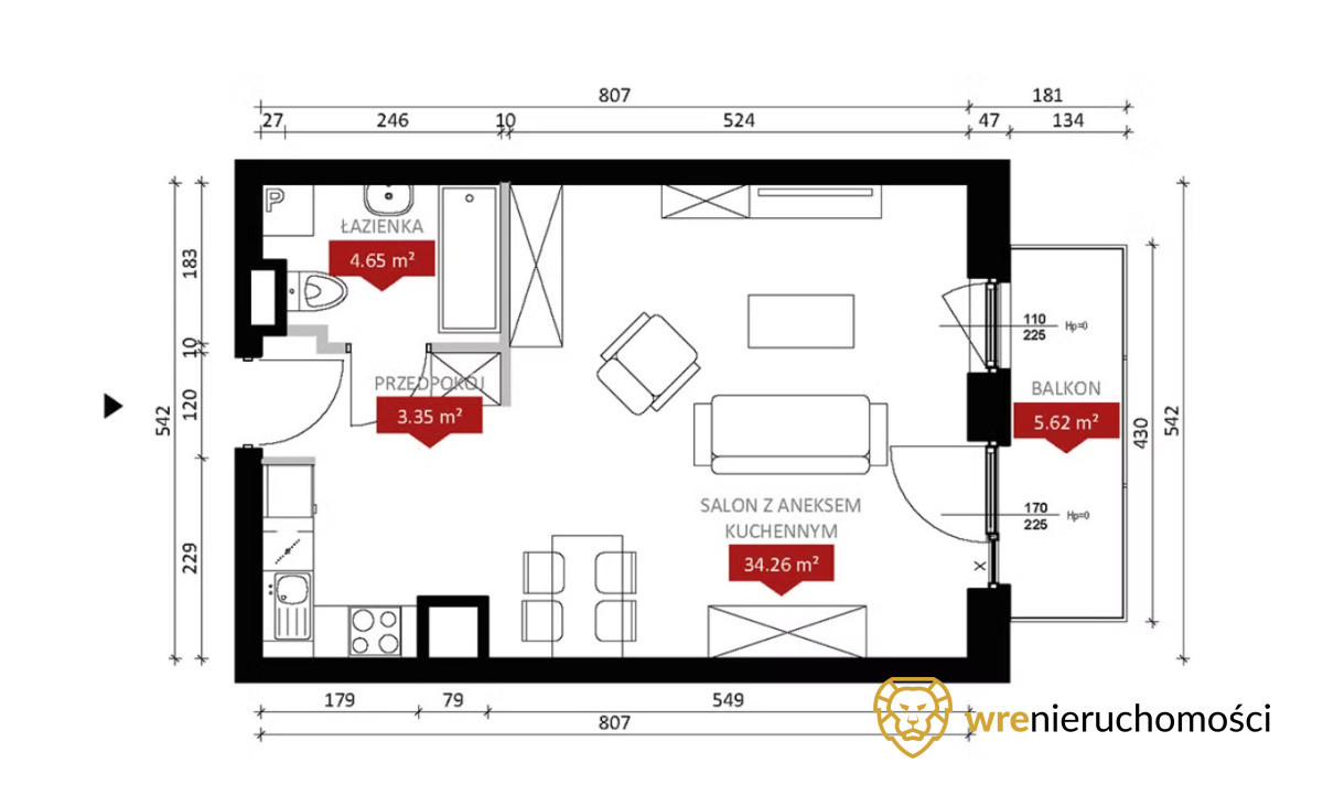 Harmonogram 20/80 | Ustawne | Centrum | Balkon - Ansicht 5