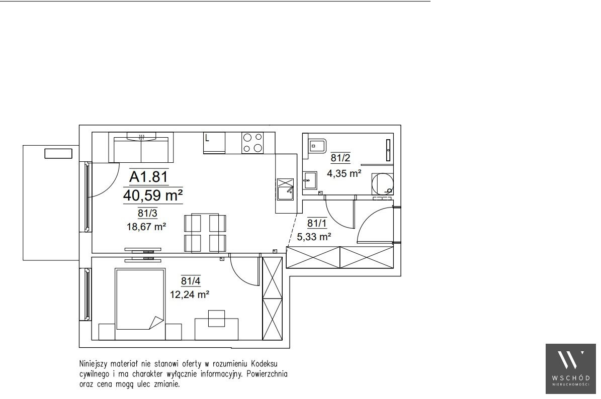 Apartment in Kraków, Krowodrza Górka, Krowodrza - Widok 4