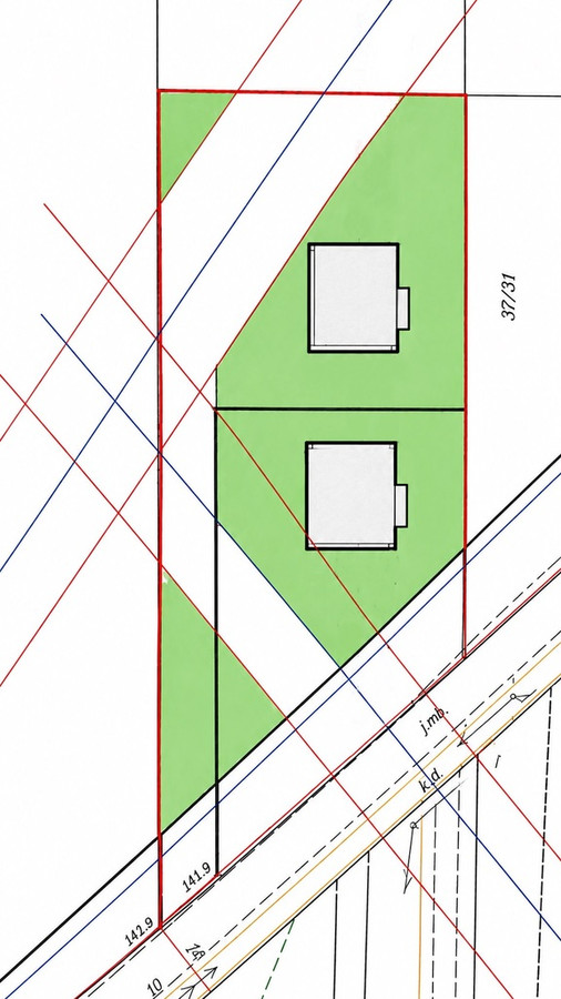 2121 m² z warunkami zabudowy na dwa budynki - Widok 3