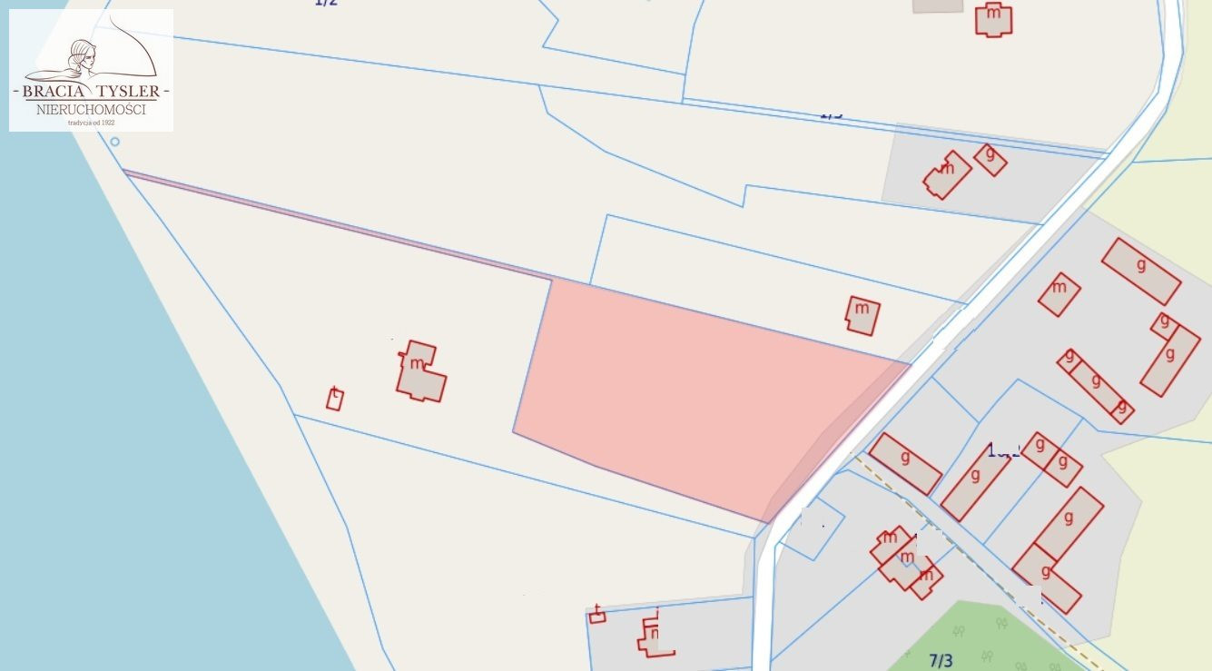 7000 m² Działka budowlana Lipienica Nad JEZIOREM - Widok 2