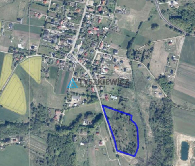 Działka inwestycyjna 2,43 ha Łebień - Widok 2
