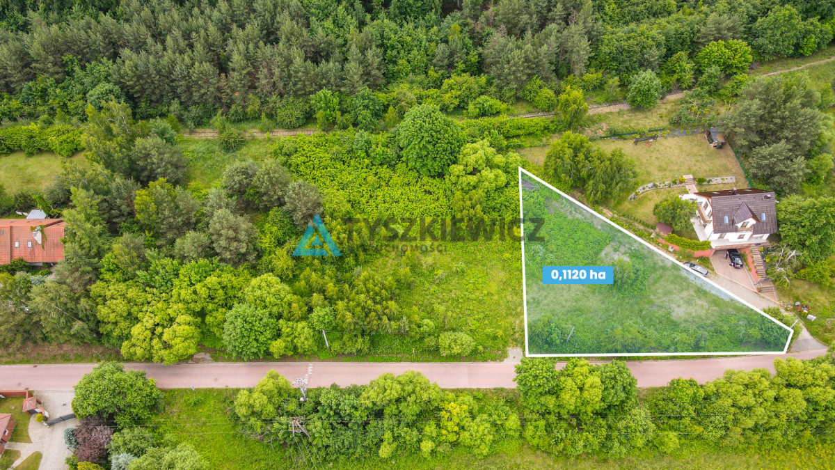 Narożna działka tuż przy Pruszczu Gd. (1120 m²) - Widok 2