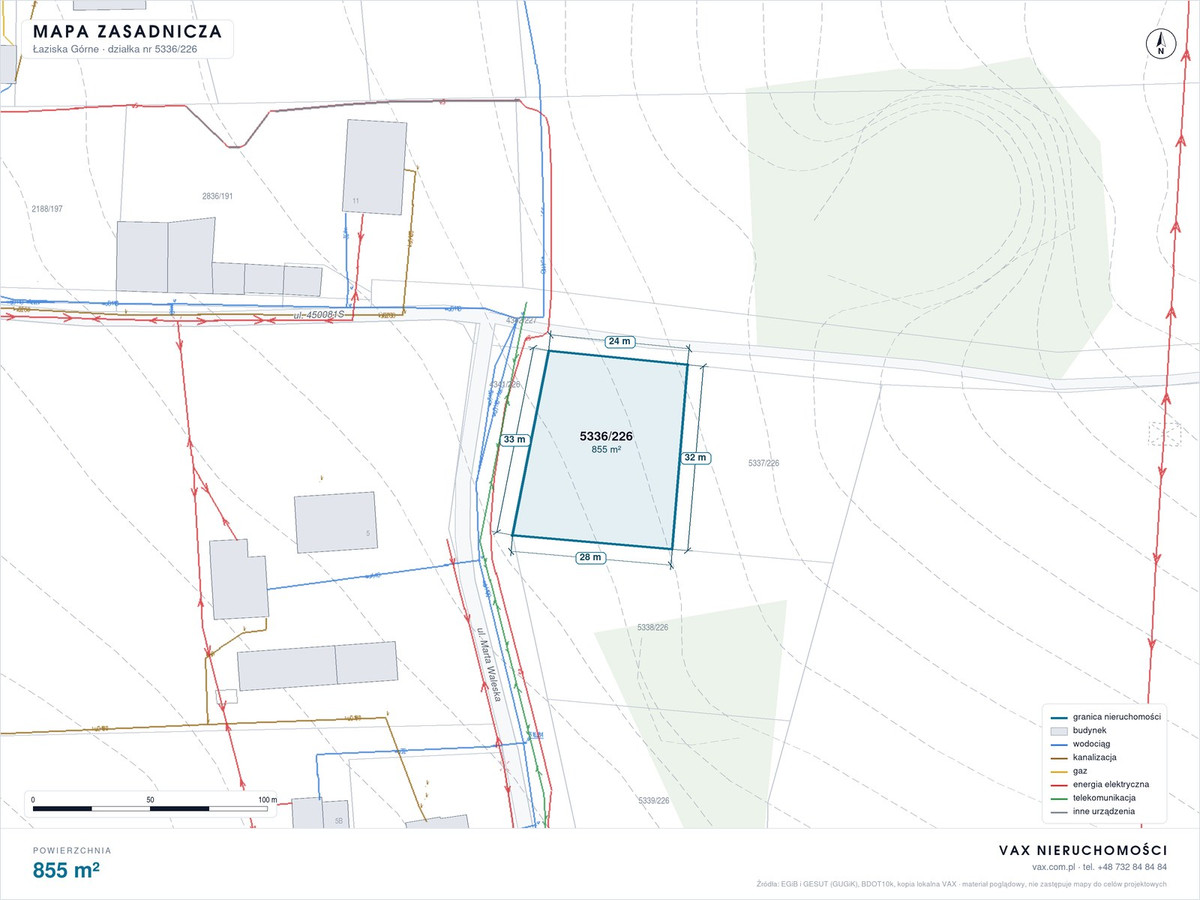 Działka · 855 m² · Łaziska Średnie - Widok 2