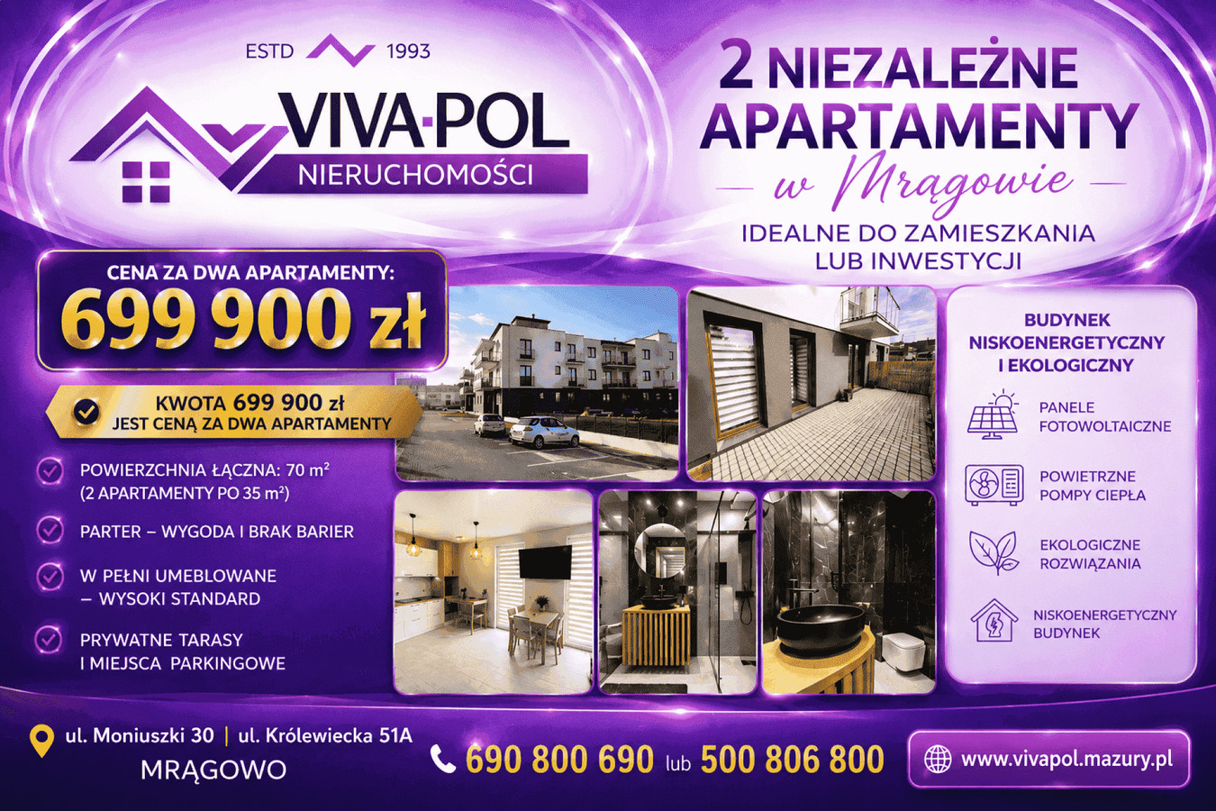 Appartement 4 pièces, 70 m²