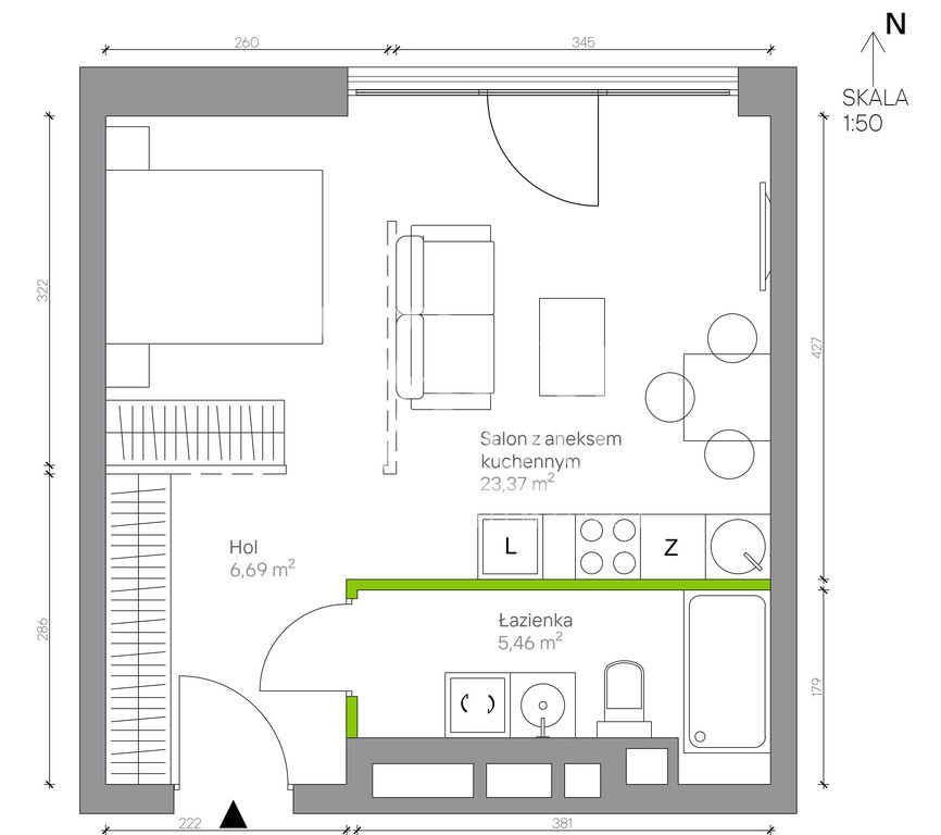 Apartment in Gdańsk, Strzyża Dolna, Wrzeszcz - Widok 3