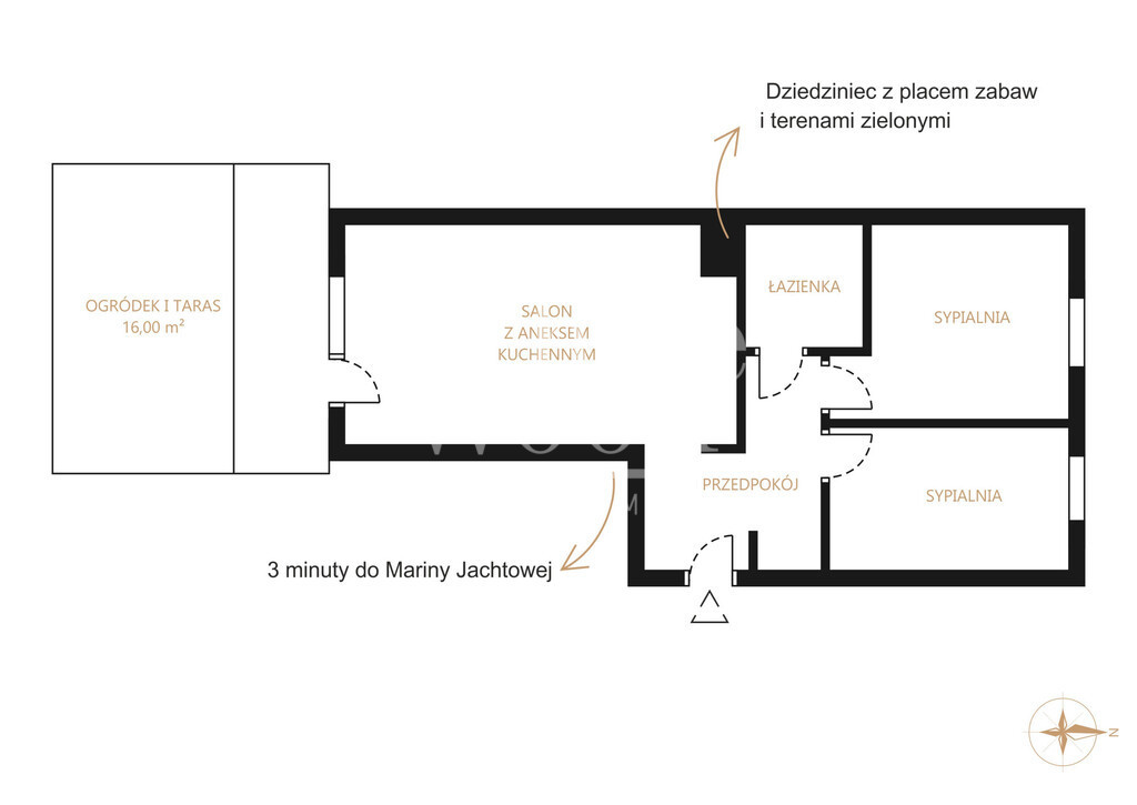 Apartment in Gdańsk, Długie Ogrody, Śródmieście - Widok 4