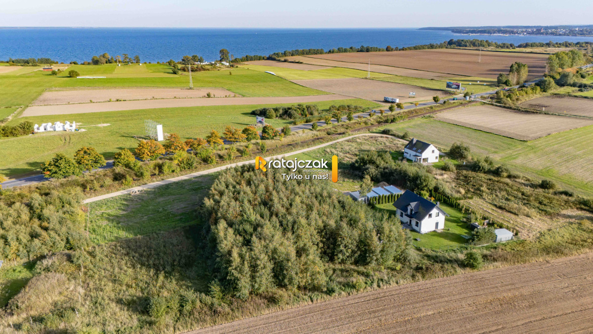 Działka 1001 m² | Widok w kierunku Zatoki Puckiej - Więcej