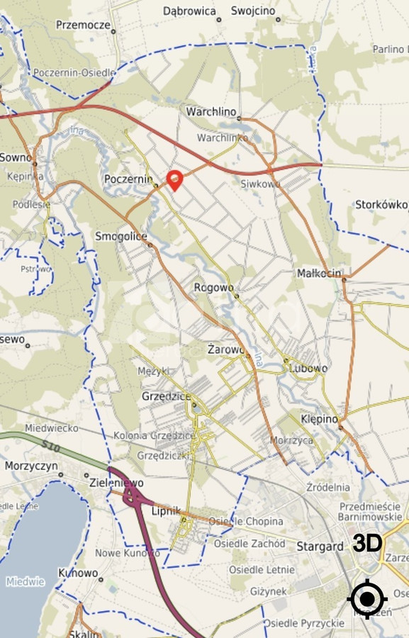 Działka- 1092 z warunkami zabudowy - Widok 2