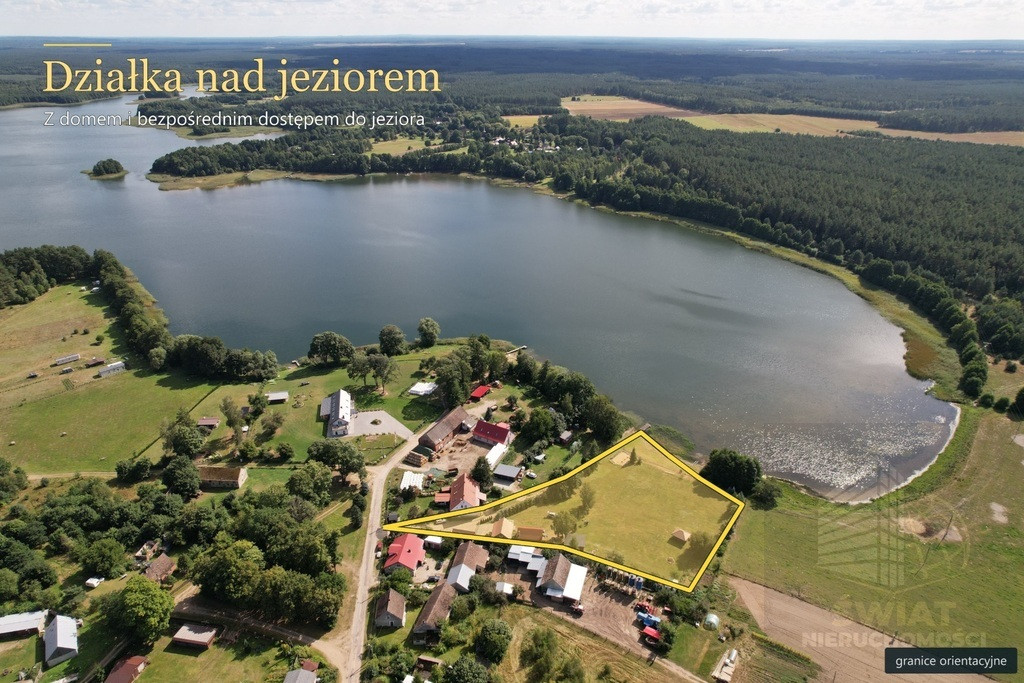 Działka z domem i bezpośrednim dostępem do jeziora – ponad 6000 m², - Widok 2