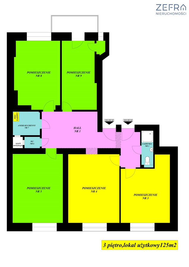 Biuro, kancelaria* 5 pokoi 125 m²*Stare Miasto - Widok 5