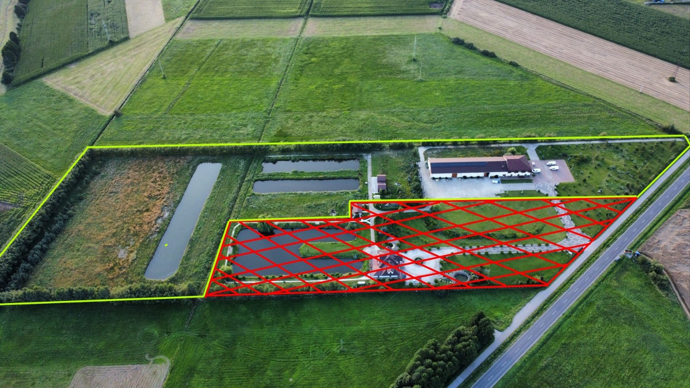 Sala bankietow 250 m² z noclegami i halą 1000 m² + Stawy - Widok 2